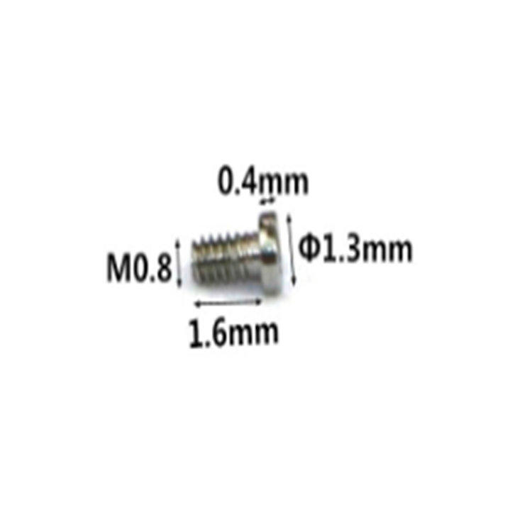 Hoge precisie m0.8 micro mini miniatuurschroef voor elektronica