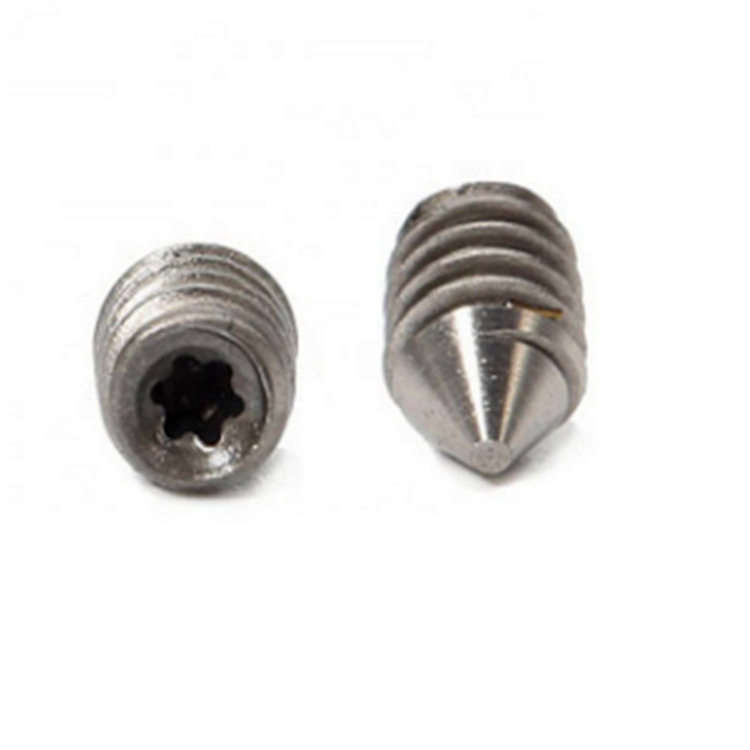 RVS 304 m4 T10 torx stelschroeven met kegelpunt