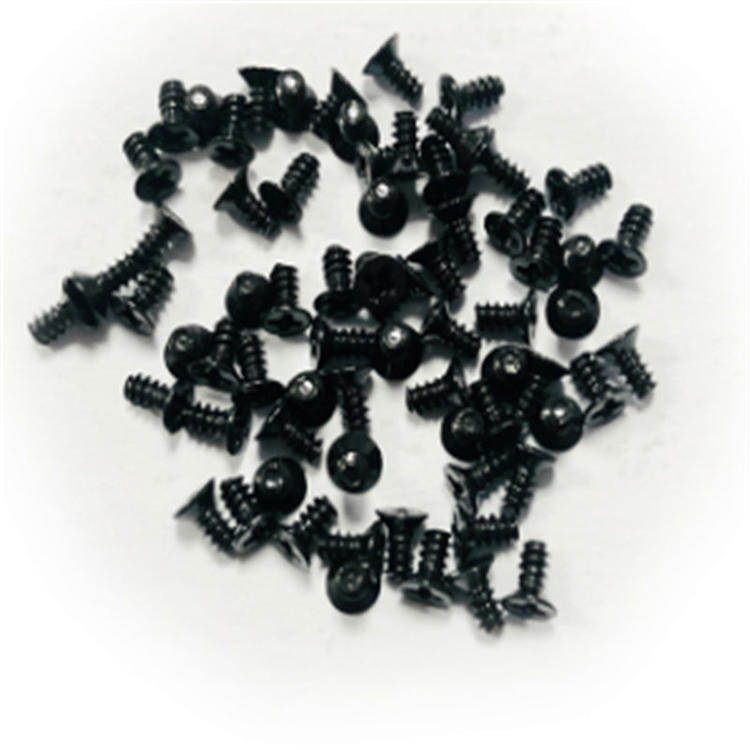 Precisie vergulde zwarte zink M1.6 2 mm microschroef voor horlogetelefoon