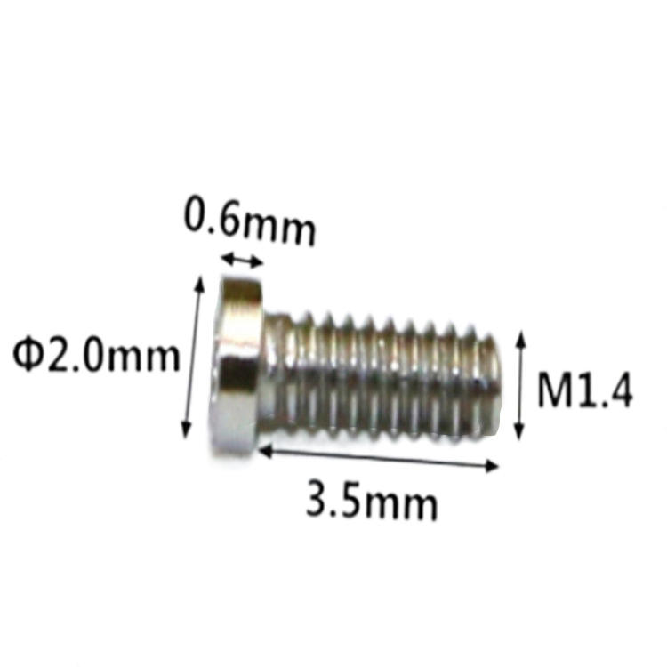 Hoge precisie M1.4 6-lobbige miniatuur microschroef voor horloges