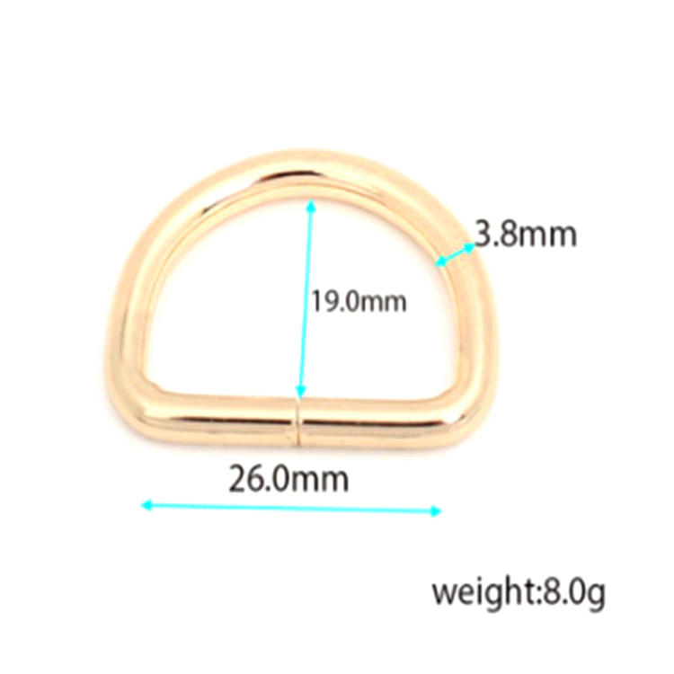 Nieuw design hardware-accessoires 25 mm metalen D-ring voor handtas