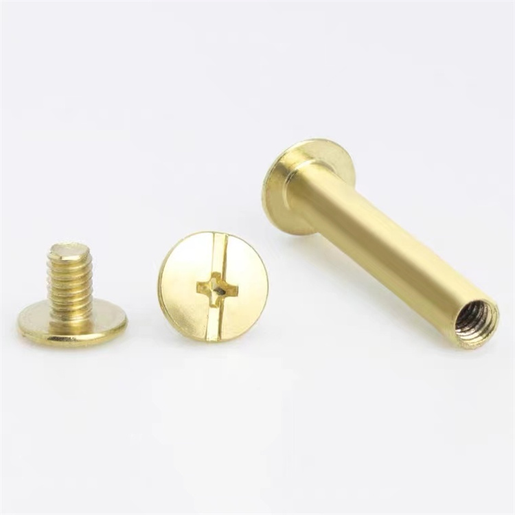 Gouden koolstofstalen panhead 8 mm Chicago-schroef voor menu