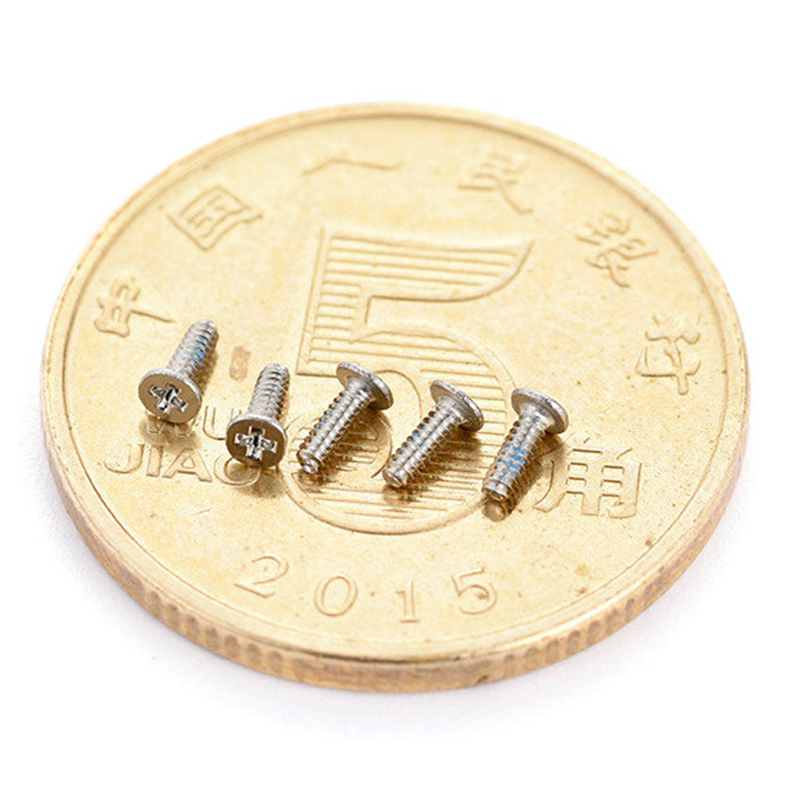 Verzonken kop kruis RVS M0.8 M1.0 M1.2 M1.4 M1.7 kleine schroef Verzonken kop kruis RVS M0.8 M1.0 M1.2 M1.4 M1.7 kleine schroef