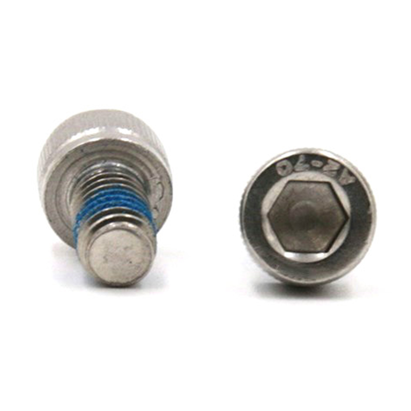 Roestvrijstalen 304 zeskantige kopschroef met nylon patch Roestvrijstalen 304 zeskantige kopschroef met nylon patch