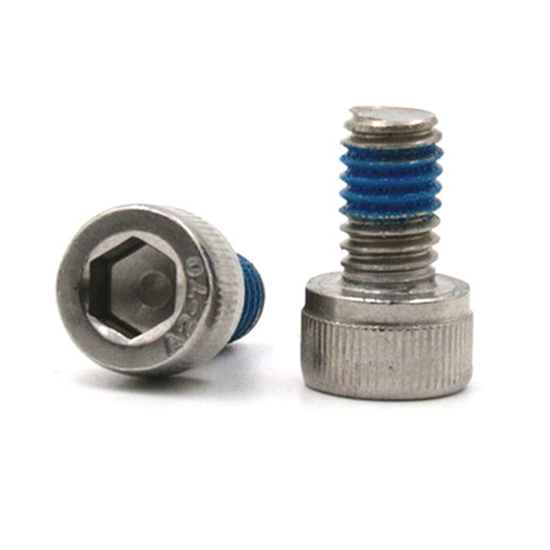 Roestvrijstalen 304 zeskantige kopschroef met nylon patch Roestvrijstalen 304 zeskantige kopschroef met nylon patch