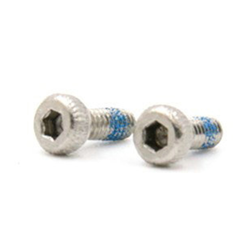 M3X8mm inbusbout met kopkop en nylon patch M3X8mm inbusbout met kopkop en nylon patch