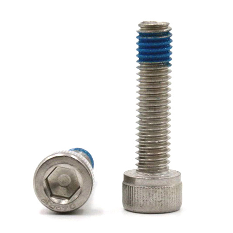 Roestvrijstalen 18-8 zeskantige inbusbout met nylon patch Roestvrijstalen 18-8 zeskantige inbusbout met nylon patch
