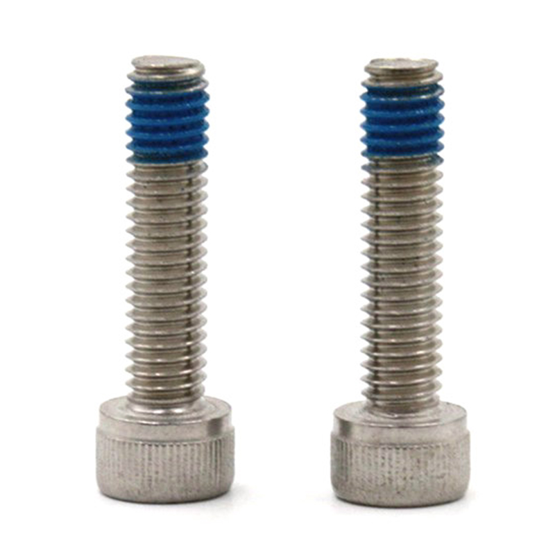 Roestvrijstalen 18-8 zeskantige inbusbout met nylon patch Roestvrijstalen 18-8 zeskantige inbusbout met nylon patch
