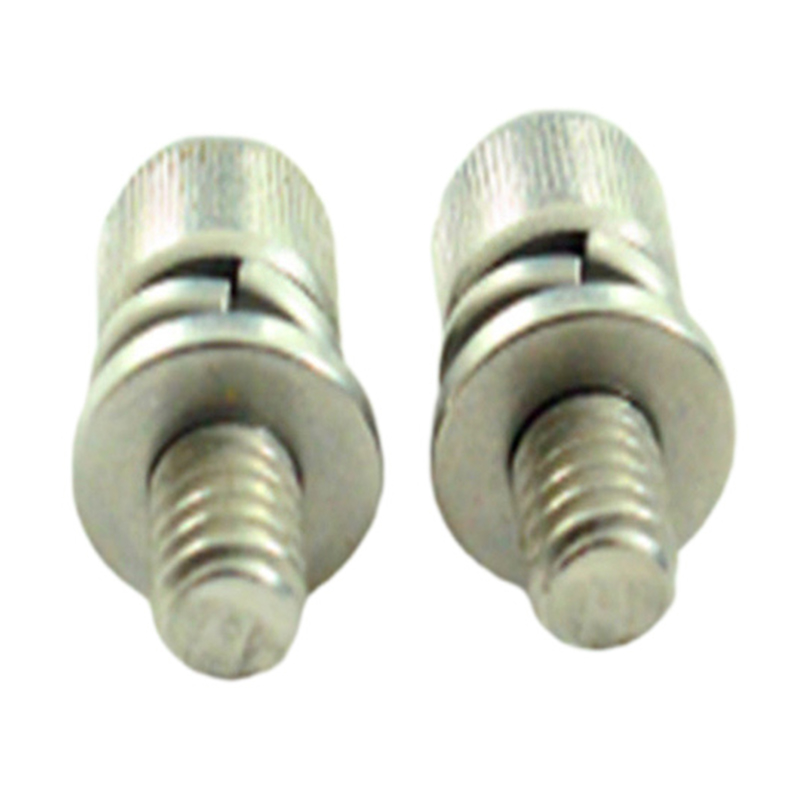 Blauw-wit zink zeskantige combinatieschroef met dubbele sluitring