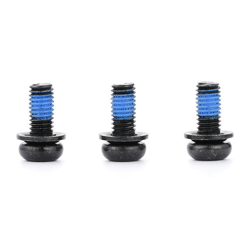 Zwarte torx drievoudige stelschroef met ronde kop en nylon patch Zwarte torx drievoudige stelschroef met ronde kop en nylon patch