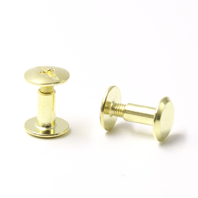 Gouden koolstofstalen panhead 8 mm Chicago-schroef voor menu