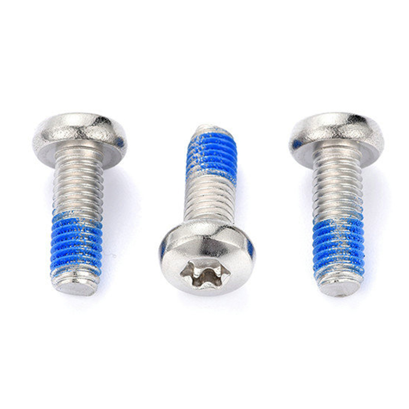 M3 Torx-machineschroef met ronde kop en nylon patch M3 Torx-machineschroef met ronde kop en nylon patch